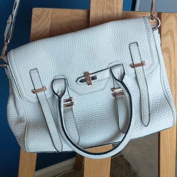 Rebecca Minkoff Jules white leather & rose gold bag - Picture 1 of 3
